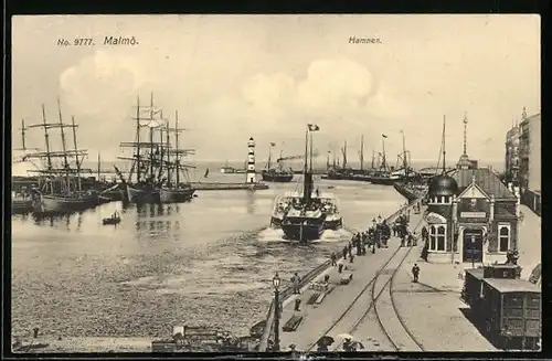 AK Malmö, Hamnen, Am Hafen
