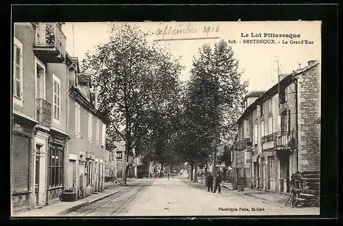 AK Bretenoux, La Grand`Rue