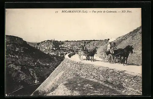 AK Rocamadour, Vue prise de Costeraste