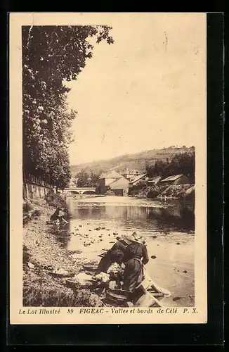 AK Figeac, Vallée et bords de Célé