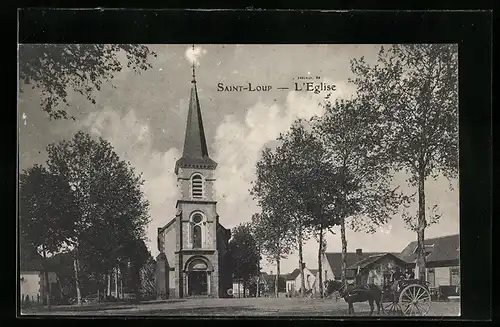 AK Saint-Loup. L`Eglise, Kirche