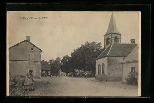 AK Gannay-sur-Loire, Hotel du Bon Laboureur