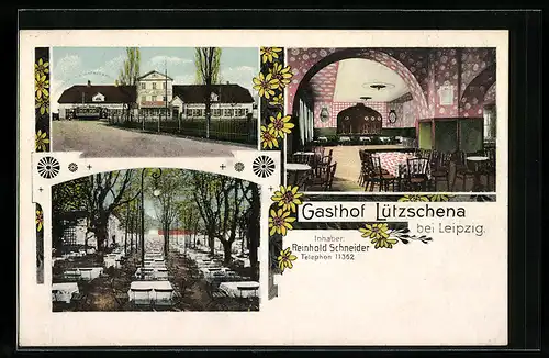 AK Lützschena b. Leipzig, Gasthof Lützschena