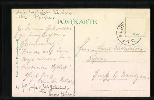 AK Lützschena b. Leipzig, Gasthof Lützschena