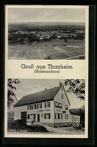 AK Thanheim, Gasthaus zur Traube, Gesamtansicht