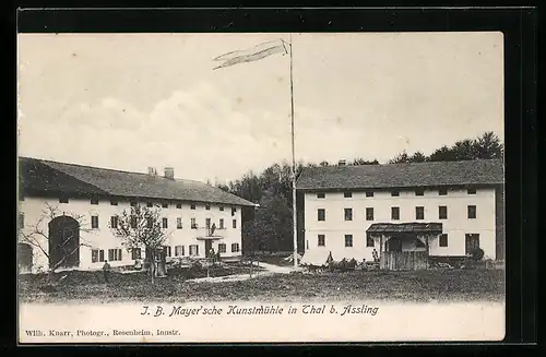 AK Thal bei Assling, I. B. Mayersche Kunstmühle mit Nebengebäude