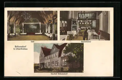 AK Bräunsdorf, Gasthof von Emil Türschmann