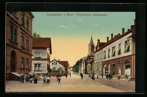 AK Ludwigshafen /Rhein, Friesenheim, Spatenstrasse