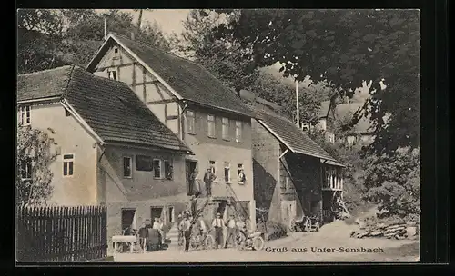 AK Untersensbach, Gasthaus Völker