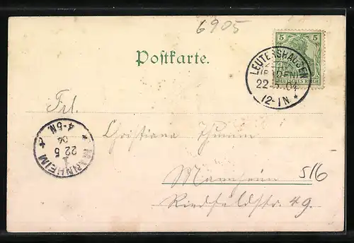 AK Schriesheim a. d. B., Gasthaus zur Linde