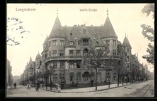 AK Langendreer, Eckhaus an der Wörth-Strasse