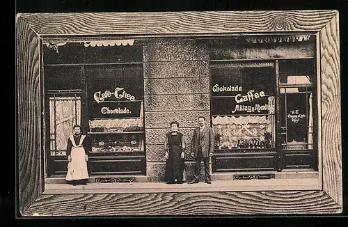 AK München-Haidhausen, Aussenansicht des Cafe Blümhuber, Rosenheimerstrasse 38