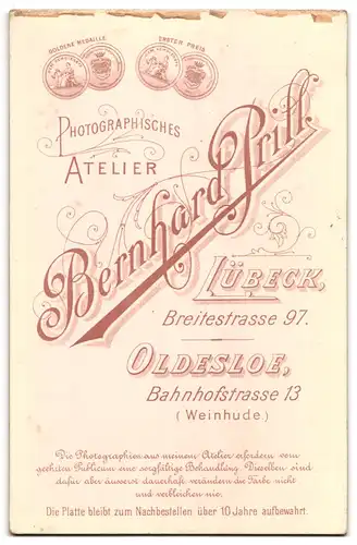 Fotografie Bernhard Prill, Lübeck, Breitestrasse 97, Elegantes gutbürgerliches Paar