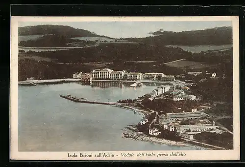AK Brioni, Gesamtansicht vom Flugzeug aus