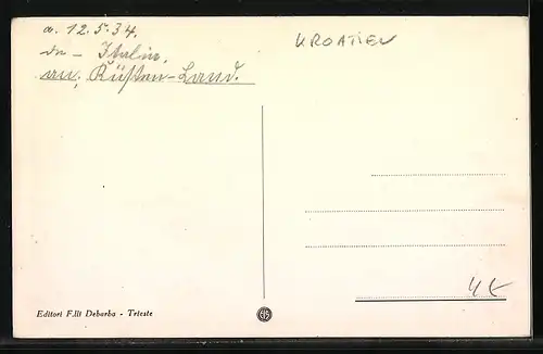 AK Volosca, Ortsansicht aus der Vogelschau