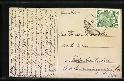 AK Lovrana, Segelboote im Hafen