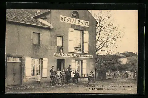 AK Habonville, Restaurant Au Coin de la France