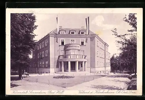 AK Bad Hall, Kuranstalt Sonnenheim, Verband d. Krankenkassen Ob.-Oest. Linz