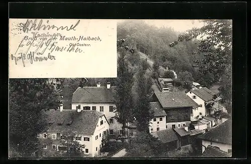 AK Haibach, Blick auf Mauth aus der Vogelschau