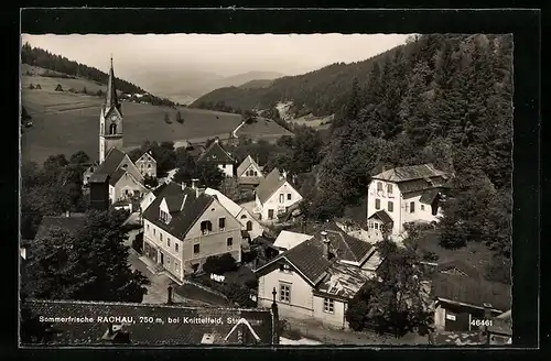 AK Rachau b. Knittelfeld, Ortsansicht mit Kirche