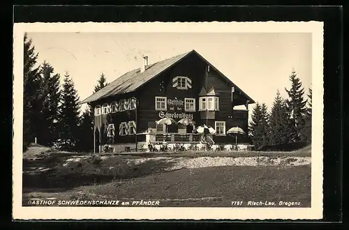 AK Bregenz, Gasthof Schwedenschanze am Pfänder