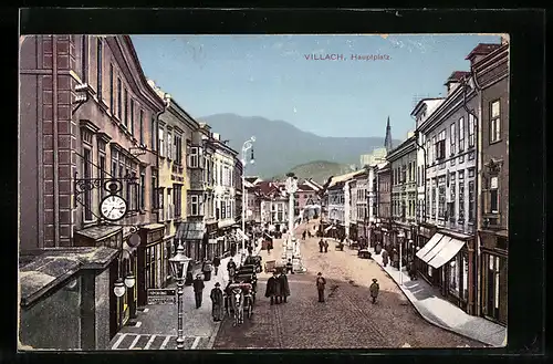 AK Villach, Blick auf den Hauptplatz