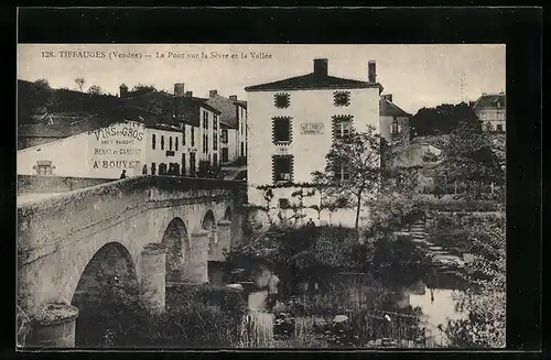 AK Tiffauges, Le Pont sur la Sevre et la Vallee