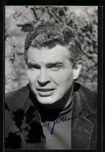 AK Schauspieler Helmut Schmid mit Autograph