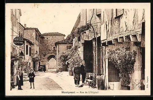 AK Montpezat, Rue de l`Hopital, Hotel Depeyre