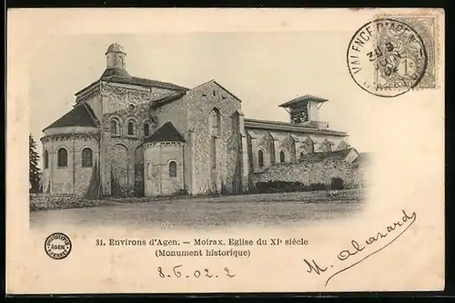 AK Moirax, Eglise du XI. siecle