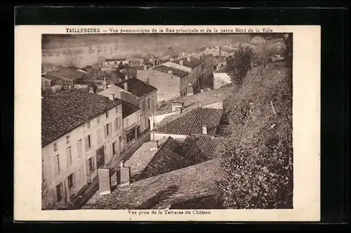 AK Taillebourg, Vue panoramique de la Rue principale et de la Nord de la Ville