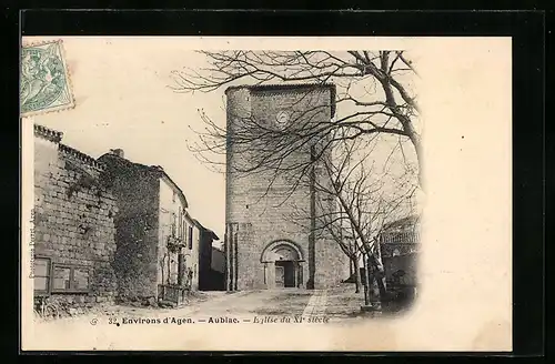 AK Aubiac, Eglise du XI siècle