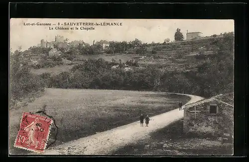 AK Sauveterre-la-Lémance, Le Château et la Chapelle