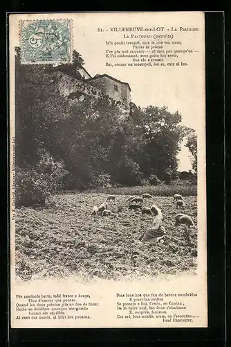 AK Villeneuve-sur-Lot, La Pastoure