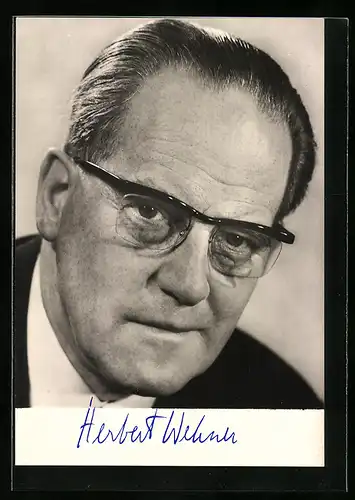 AK Portrait Herbert Wehner, MdB, Stellvertretender Vorsitzender der SPD