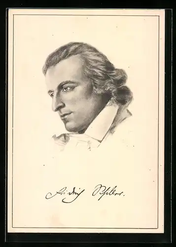 AK Portrait von Friedrich Schiller