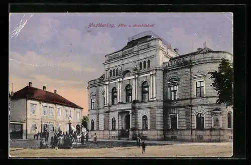 AK Mezöberény, Fötér a városházával