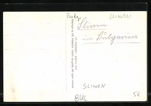 AK Sliwen, Totalansicht der Stadt