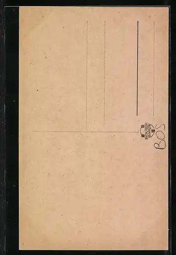 AK Mostar, Strassenpartie im Ort, Minarett