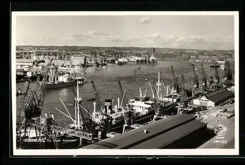 AK Göteborg, Vy över hamnen, Hafen