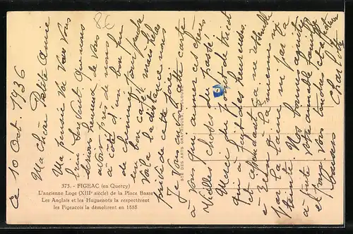 AK Figeac, L`ancienne Loge de la Place Basse