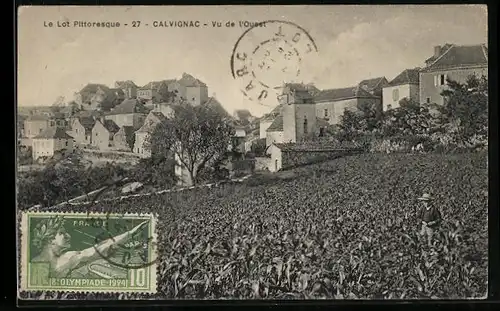 AK Calvignac, Vue de l`Ouest