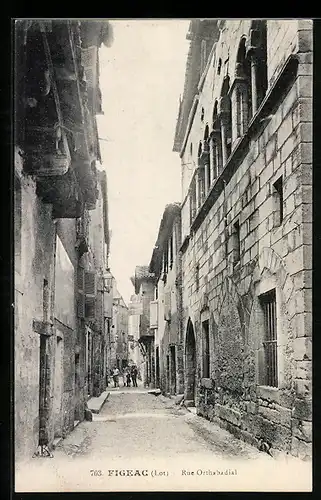 AK Figeac, Rue Orthabadial