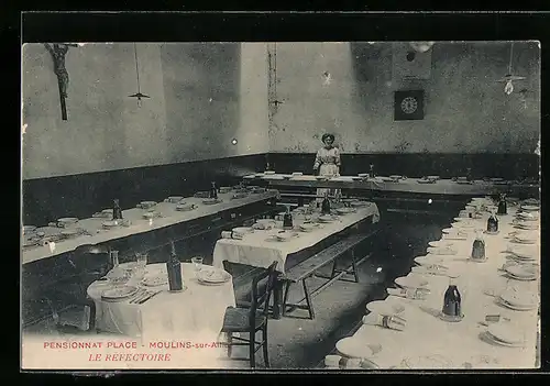 AK Moulins-sur-Allier, Pensionnat Place, Le Réfectoire