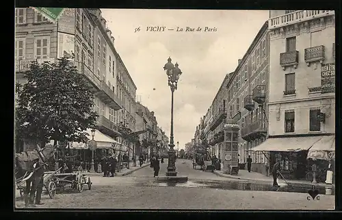 AK Vichy, La Rue de Paris