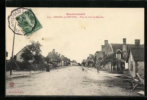 AK Chatel-de-Neuvre, Vue du cote de Moulins