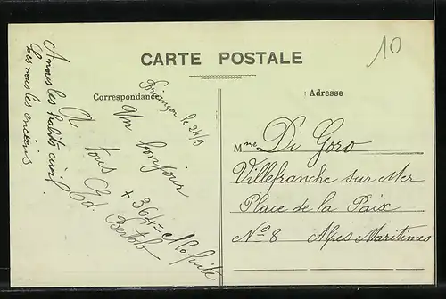 AK Le Donjon, Rue Haute, Strassenpartie