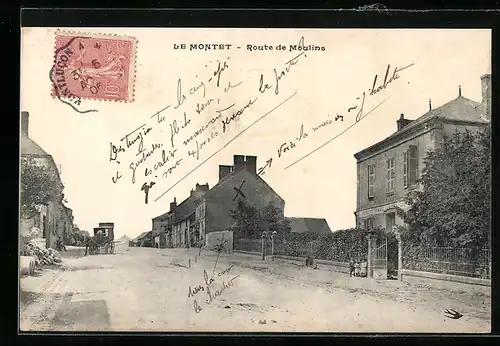 AK Le Montet, Route de Moulins