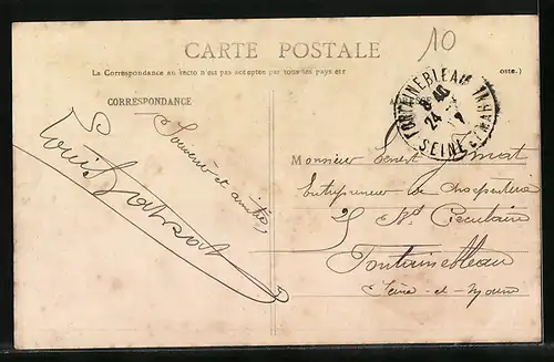 AK Le Montet, Grand`Rue, Strassenpartie