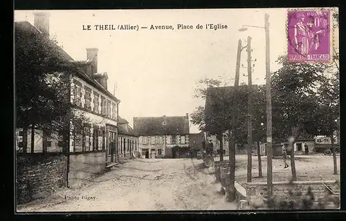 AK Le Theil, Avenue, Place de l`Eglise